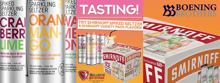 Smirnoff Tasting Event at Bullseye Wholesale Beverage