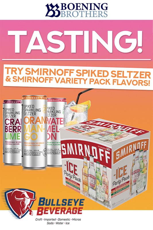 Smirnoff Tasting Event at Bullseye Wholesale Beverage