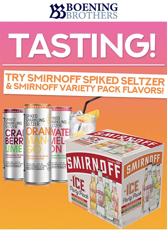 Smirnoff ICE & Spiked Seltzer Tasting at Beverage Barn Valley Stream