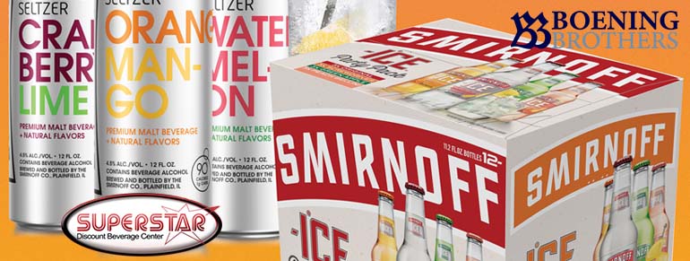 Smirnoff ICE & Spiked Seltzer Tasting at Superstar Beverage Oyster Bay